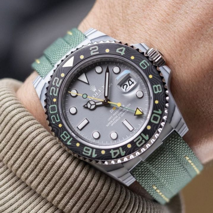 Rolex DiW GMT Master - Verdant Gray - CarboQuartz